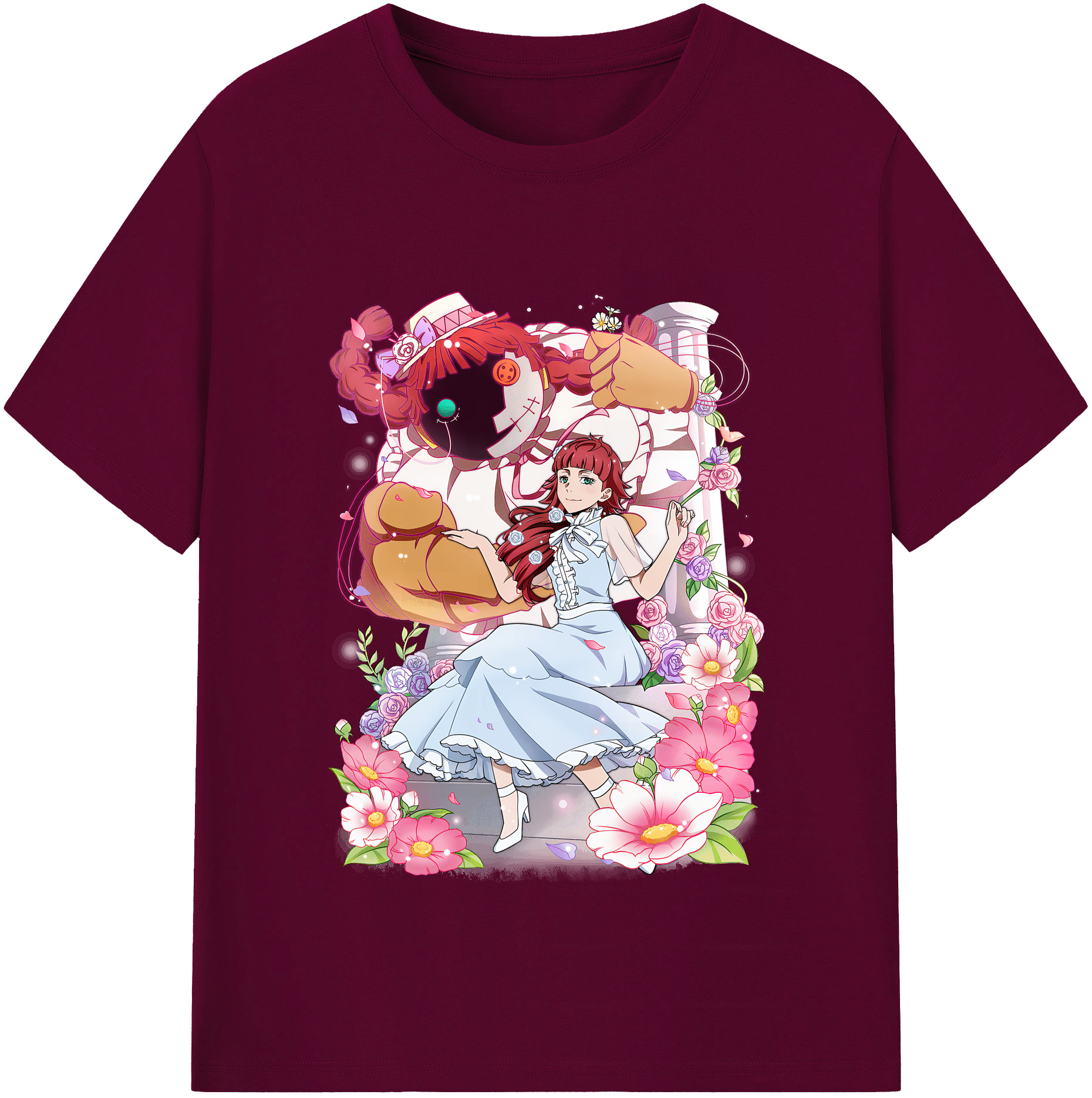 （画像用） 文豪ストレイドッグス Bungo Stray Dogs レディースカジュアルプリントTシャツ（綿100％）